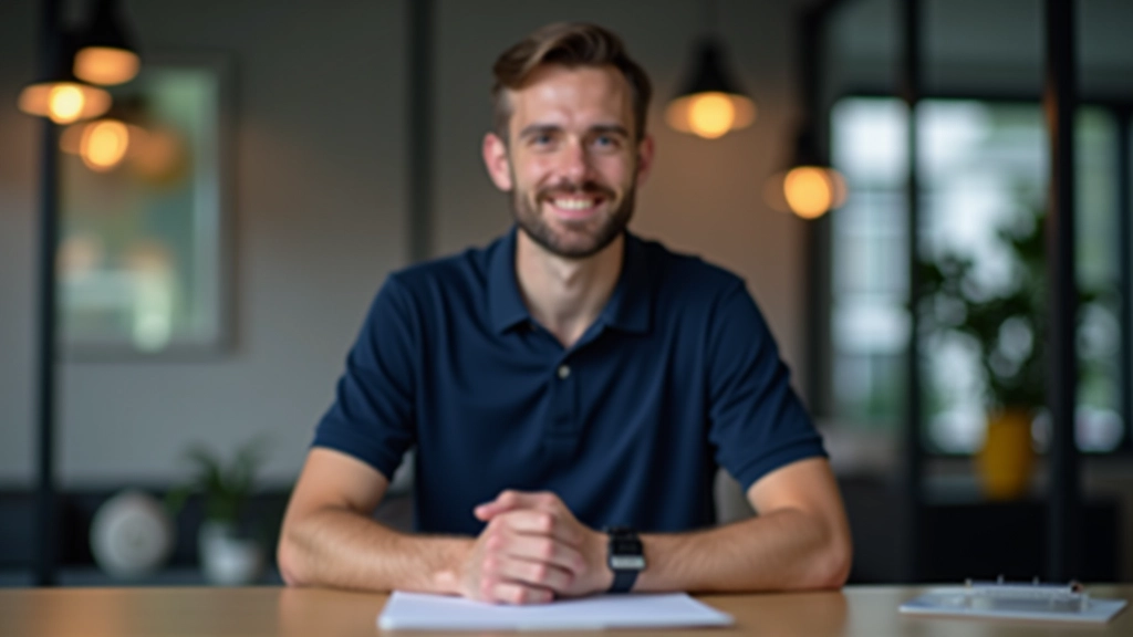 Jonge ondernemer in kantoor omgeving met product prototype en laptop
